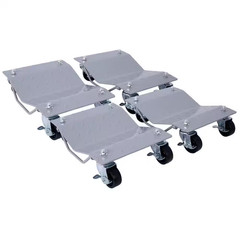 4Pack 6000Lb Capacity Gray Heavy Duty Mechanics Creeper Seat with Brakes