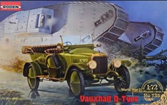 Vauxhall D-type car WWI (1912-1917) (Plastic model kit) 1/72 Roden RN735
