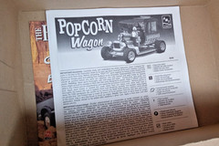 AMT/ERTL Popcorn Wagon 1/20 scale Kit open kit parts are in sealed bag
