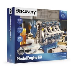 Discovery Mindblown Model Engine Kit Moving Parts LED Lights STEM New
