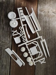 VINTAGE AMT 1960 FORD STARLINER HARDTOP 3 in 1 CUSTOMIZING KIT Rare #139