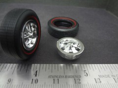 1:25 scale Spokes ‘N Stripes wheels & tires red line & gold line check pictures