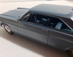 Vintage 1965 FORD GALAXIE 500 XL 2 door hardtop 1/25 dealer promo car blue ’65