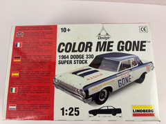 Vintage Lindberg “Color Me Gone” 1964 Dodge 330 Super Stock Model Kit sealed BX