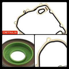 Engine Timing Cover Gasket Set Compatible with Chevrolet Equinox, Malibu, Impala