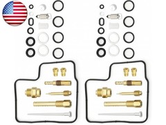 2 Set Carburetor carb Rebuild Repair Kit Compatible with 1996-2007 HONDA