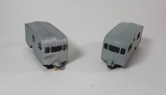 New! SMC-GG-1175 1940’s-50’s Camping Trailer HO-1/87 Scale Clear Resin Kit