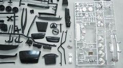 AMT TROPHY SERIES ’49 MERCURY 3 in 1 CUSTOMIZING KIT 1/25 black plastic