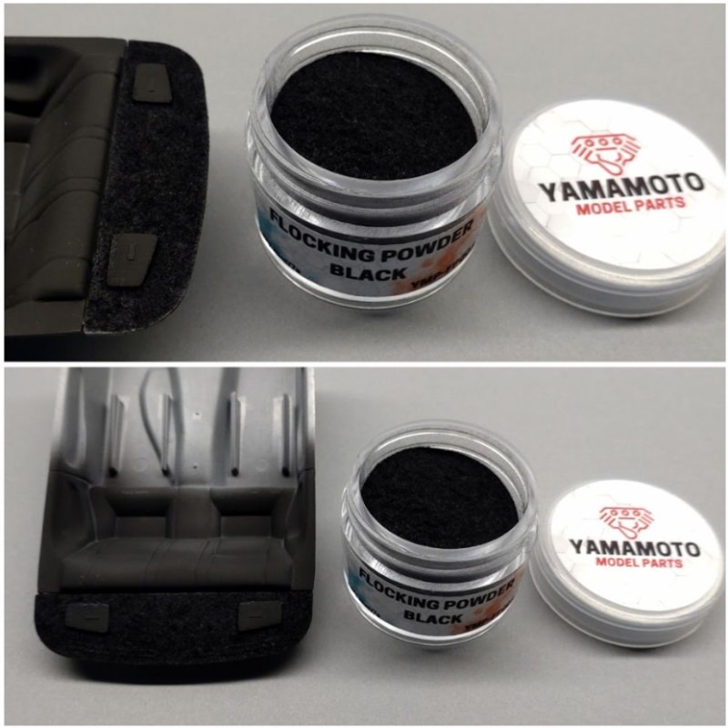 Yamamoto Flocking Powder Black (25ml/7g)
