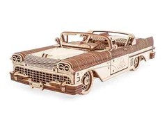 UGEARS Dream Cabriolet VM-05 – Wooden 3D Working Model for Adults and Teens