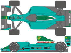 SHUNKO Decal Sheet 1:20 Scale Leyton House CG901B F1 suit Tamiya Kit