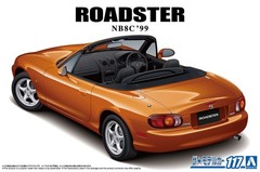 AOSHIMA The Model Car No.117 Mazda NB8C Roadster RS 1999 1/24 Plastic Model Kit