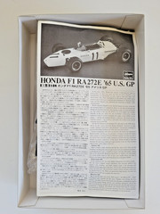 Hasegawa HONDA F1 RA272E U.S. Grand Prix 1965 Watkins Glen 1:24 Model #21265