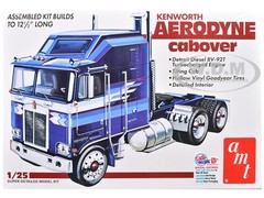 SKILL 3 MODEL KIT KENWORTH AERODYNE CABOVER TRUCK 1/25 SCALE BY AMT AMT1463