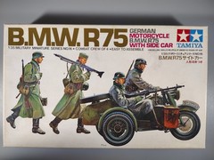 Tamiya BMW R75 German Motorcycle with Sidecar – Kit # 35016 – 1/35