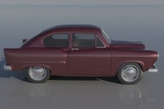 ABS Like Resin 3D Printed 1951 Henry J Model in 1/25