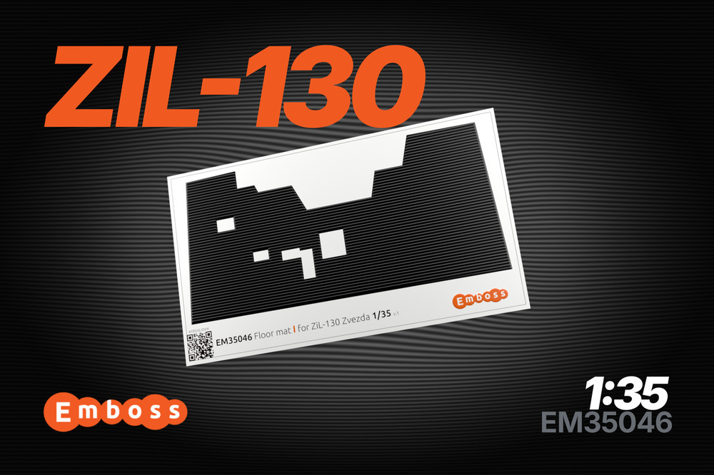 1:35 3D Interior Floor Mat for ZIL 130 Zvezda 3712