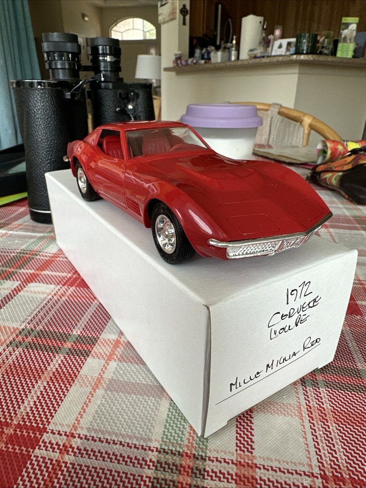 RARE Vintage MPC 1972 Red Chevrolet Corvette 454 Coupe Mille Miglia Dealer Promo