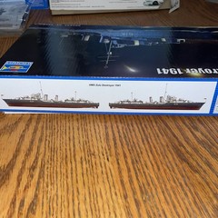 Trumpeter 1/350 05332 HMS Zulu Destroyer 1941- LOOK -Started & Ready To Finish !