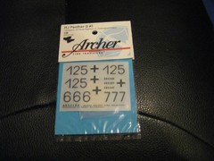HJ Panther G #1 Decal Set in 1/35 scale by Archer Fine Transfers