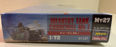 New Old Stock- Hasegawa Model Kit Mk.I Churchill Infantry Tank British Army 1:72