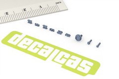 Decalcas 1/12 Scale Detail-Up Generic Motorcycle Chain/Sprocket Set # DCL-PAR120