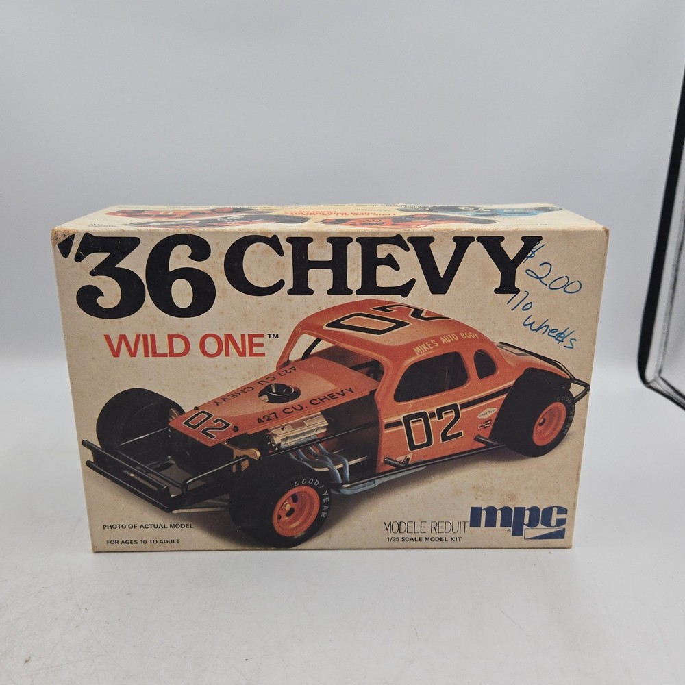 ‘36 Chevy Wild One 1/25 Scale Model Kit Un Assembled