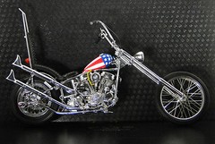Easy Rider Harley Davidson Built Motorcycle Chopper Captain America Model