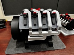 3d Printed V8 Compressed Air Engine Model