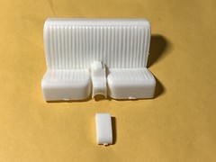 1/25 scale model car kit 53 Studebaker Rear Bench Seat And Arm Rest No Box