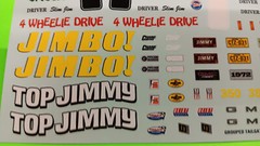 1972 GMC Jimmy Blazer 4×4 1/25 AMT Decal Sheet Gaugue Cluster Emblem Plates