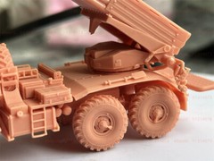 3d Printed 1/72 BM21 Grad Multiple Launch Rocket System Unpainted Kit