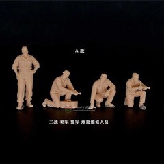 3D Printed 1/72/64 US Military Allies Ground Maintenance Crew Unpainted Mode