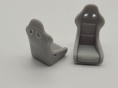 1/24, 1/25 scale racing and drifting car seats (set of 2)