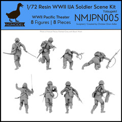 NUMODEL NMJPN005 | 1/72 Resin WWII Imperial Japanese Banzai Charge Scene Kit
