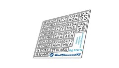 License Plates 1/24 Photo Etch Detail Set for Scale Model Vehicles Europe