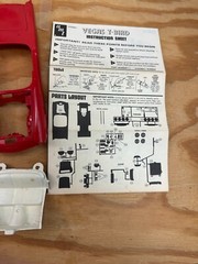 1979 Vintage AMT ’57 T-BIRD From Tv Series VEGAS #3105 1:25 Partially Built