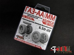 1:35 Resin Wheels 6.50 20 for scale model GAZ AA Truck