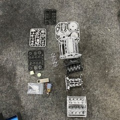 MAD RC Simulation V8 Engine Model Kit Assembly Set for Model Car