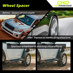 CMO 15Mm 5X4.75 Wheel Spacers 70.3Mm Hubcentric M12X1.5 Studs 2PCS Forged | 6061
