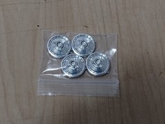 Vintage AMT 1963 Ford Galaxie 500 Spinner Hubcaps Wheel Covers PARTS 1/25 Set