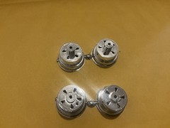 1 25 scale model parts 32 Ford Roadster Custom Wheels Only