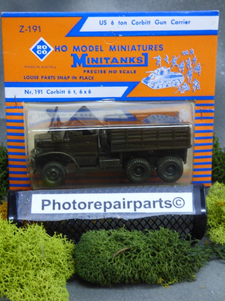 Roco Minitanks WWII US Corbit / White 6T 6×6 Gun Carrier Truck Lot#7512K©