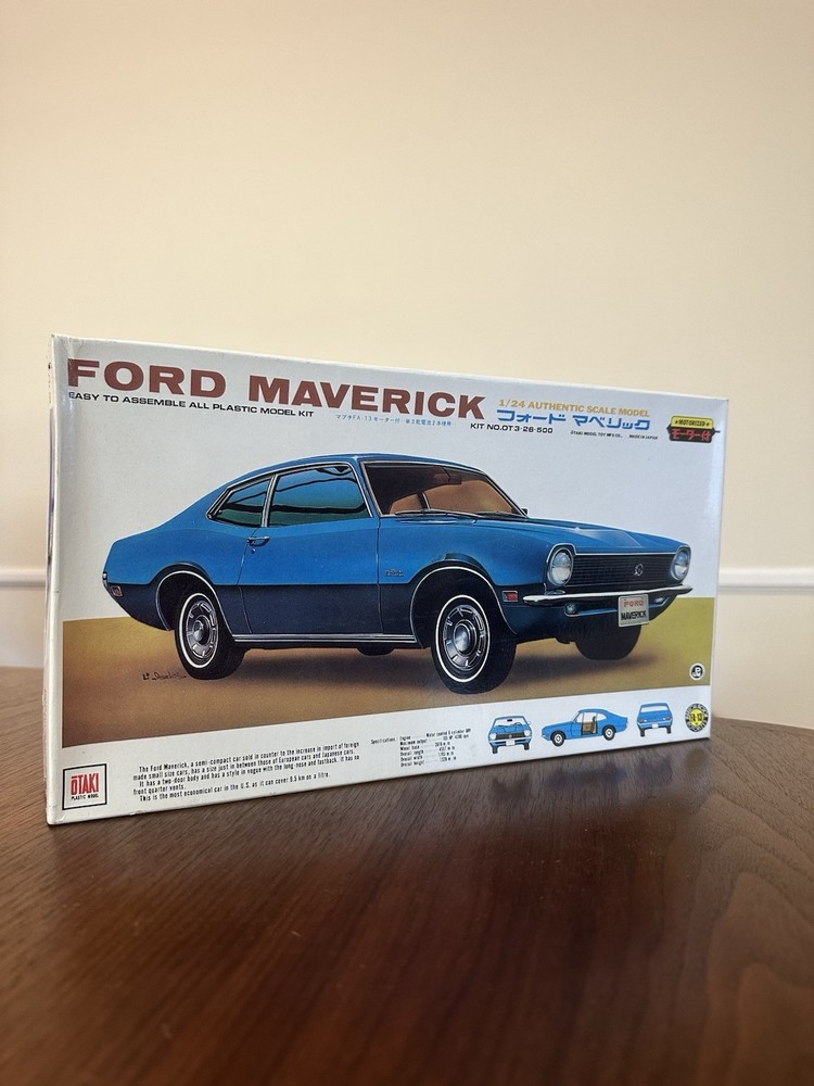 Otaki Ford Maverick Model Kit original Box-Instrcutions pieces in unopened bags