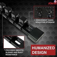 AMM 9-Piece Socket Organizer, 1/2 inch, 3/8 inch and 1/4 inch Drive ABS
