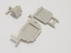 1958 Edsel Pacer RADIATOR , HOSE & BATTERY from AMT 1:25 Model Kit 58