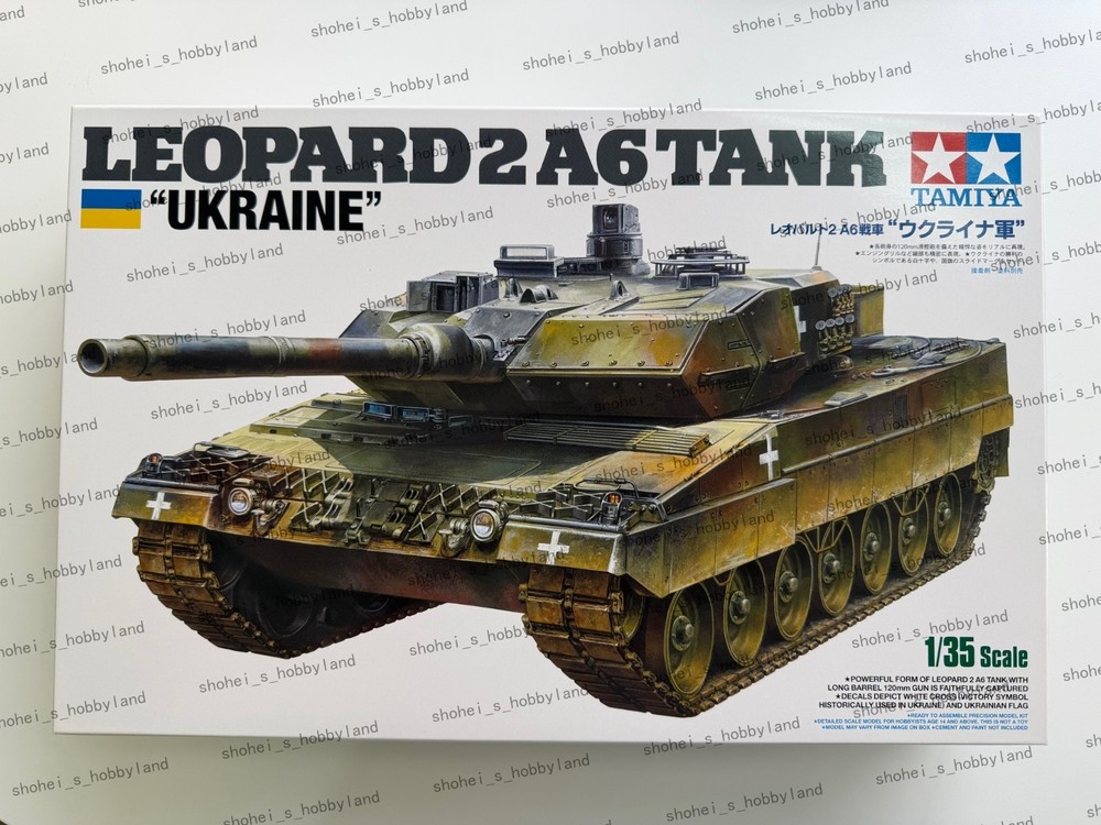 Tamiya 1/35 Leopard 2 A6 Tank (Ukraine) No. 25207 Unassembled Kit w/instructions