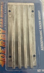Derby Supplies Aerodynamic Racer Weight For Pinewood Derby
