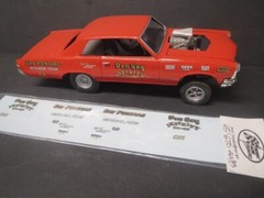 Don Gay 65/66 GTO AWB 1/25 Decal from Fremont Racing Specialties