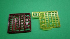 White Freightliner SD DD 1/25 Red Yellow Amber Cab Trailer Marker Lamps rig semi
